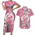 Pink Cockatoo Australia Day Couples Matching Short Sleeve Bodycon Dress and Hawaiian Shirt Proud To Be An Aussie Opal Eucalyptus Blossoms - Aussie Hoodie
