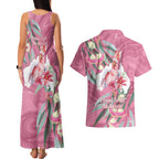 Pink Cockatoo Australia Day Couples Matching Tank Maxi Dress and Hawaiian Shirt Proud To Be An Aussie Opal Eucalyptus Blossoms - Aussie Hoodie