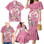 Pink Cockatoo Australia Day Family Matching Mermaid Dress and Hawaiian Shirt Proud To Be An Aussie Opal Eucalyptus Blossoms - Aussie Hoodie