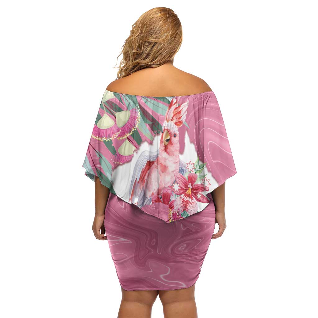 Pink Cockatoo Australia Day Family Matching Off Shoulder Short Dress and Hawaiian Shirt Proud To Be An Aussie Opal Eucalyptus Blossoms - Aussie Hoodie