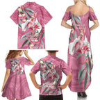Pink Cockatoo Australia Day Family Matching Summer Maxi Dress and Hawaiian Shirt Proud To Be An Aussie Opal Eucalyptus Blossoms - Aussie Hoodie