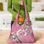 Pink Cockatoo Australia Day Grocery Bag Proud To Be An Aussie Opal Eucalyptus Blossoms - Aussie Hoodie