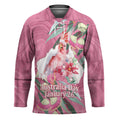 Pink Cockatoo Australia Day Hockey Jersey Proud To Be An Aussie Opal Eucalyptus Blossoms - Aussie Hoodie