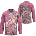 Pink Cockatoo Australia Day Hockey Jersey Proud To Be An Aussie Opal Eucalyptus Blossoms - Aussie Hoodie