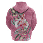 Pink Cockatoo Australia Day Hoodie Proud To Be An Aussie Opal Eucalyptus Blossoms - Aussie Hoodie