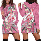 Pink Cockatoo Australia Day Hoodie Dress Proud To Be An Aussie Opal Eucalyptus Blossoms - Aussie Hoodie