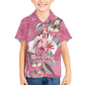 Pink Cockatoo Australia Day Kid Hawaiian Shirt Proud To Be An Aussie Opal Eucalyptus Blossoms - Aussie Hoodie