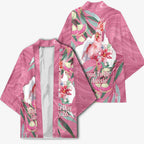 Pink Cockatoo Australia Day Kimono Proud To Be An Aussie Opal Eucalyptus Blossoms - Aussie Hoodie