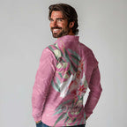 Pink Cockatoo Australia Day Long Sleeve Polo Shirt Proud To Be An Aussie Opal Eucalyptus Blossoms - Aussie Hoodie