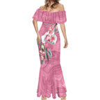 Pink Cockatoo Australia Day Mermaid Dress Proud To Be An Aussie Opal Eucalyptus Blossoms - Aussie Hoodie