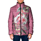 Pink Cockatoo Australia Day Padded Jacket Proud To Be An Aussie Opal Eucalyptus Blossoms - Aussie Hoodie