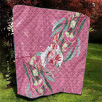 Pink Cockatoo Australia Day Quilt Proud To Be An Aussie Opal Eucalyptus Blossoms - Aussie Hoodie