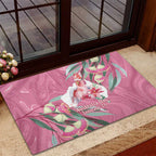 Pink Cockatoo Australia Day Rubber Doormat Proud To Be An Aussie Opal Eucalyptus Blossoms - Aussie Hoodie