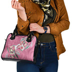 Pink Cockatoo Australia Day Shoulder Handbag Proud To Be An Aussie Opal Eucalyptus Blossoms - Aussie Hoodie