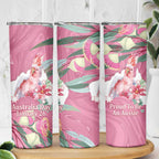 Pink Cockatoo Australia Day Skinny Tumbler Proud To Be An Aussie Opal Eucalyptus Blossoms - Aussie Hoodie