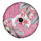 Pink Cockatoo Australia Day Spare Tire Cover Proud To Be An Aussie Opal Eucalyptus Blossoms - Aussie Hoodie
