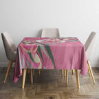 Pink Cockatoo Australia Day Tablecloth Proud To Be An Aussie Opal Eucalyptus Blossoms - Aussie Hoodie