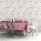 Pink Cockatoo Australia Day Tablecloth Proud To Be An Aussie Opal Eucalyptus Blossoms - Aussie Hoodie