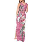 Pink Cockatoo Australia Day Tank Maxi Dress Proud To Be An Aussie Opal Eucalyptus Blossoms - Aussie Hoodie