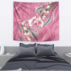 Pink Cockatoo Australia Day Tapestry Proud To Be An Aussie Opal Eucalyptus Blossoms - Aussie Hoodie