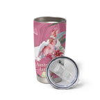 Pink Cockatoo Australia Day Tumbler Cup Proud To Be An Aussie Opal Eucalyptus Blossoms - Aussie Hoodie