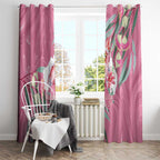 Pink Cockatoo Australia Day Window Curtain Proud To Be An Aussie Opal Eucalyptus Blossoms - Aussie Hoodie