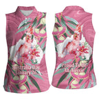 Pink Cockatoo Australia Day Women Sleeveless Polo Shirt Proud To Be An Aussie Opal Eucalyptus Blossoms - Aussie Hoodie