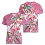 Pink Cockatoo Australia Day Women V-Neck T-Shirt Proud To Be An Aussie Opal Eucalyptus Blossoms - Aussie Hoodie