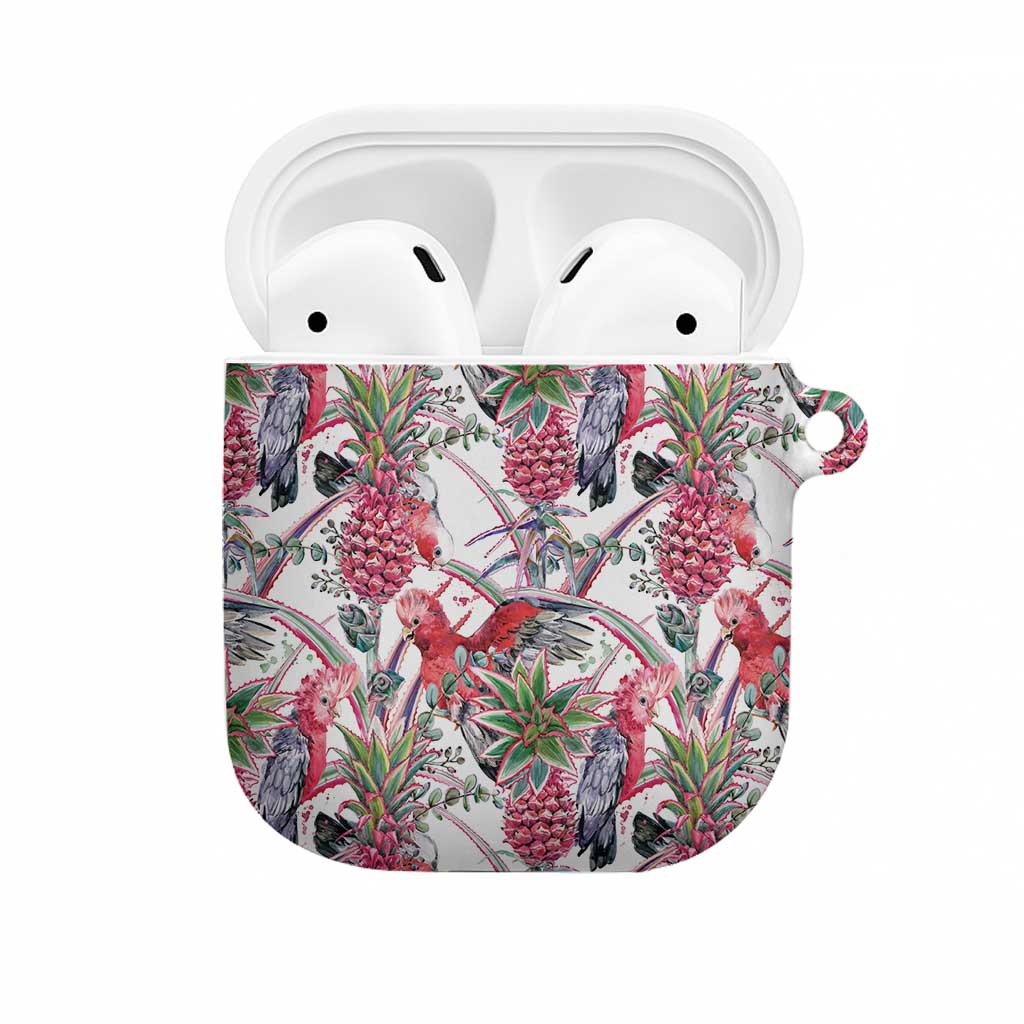 Australia Pink Galah AirPods Case Rose-breasted Cockatoo Pineapple Seamless Vibes - Aussie Hoodie