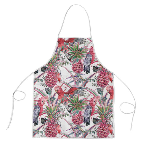Australia Pink Galah Apron Rose-breasted Cockatoo Pineapple Seamless Vibes - Aussie Hoodie