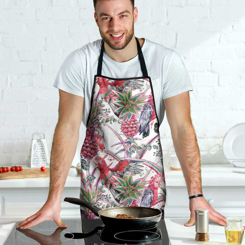 Australia Pink Galah Apron Rose-breasted Cockatoo Pineapple Seamless Vibes - Aussie Hoodie