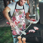 Australia Pink Galah Apron Rose-breasted Cockatoo Pineapple Seamless Vibes - Aussie Hoodie