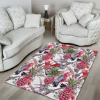 Australia Pink Galah Area Rug Rose-breasted Cockatoo Pineapple Seamless Vibes - Aussie Hoodie