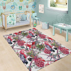 Australia Pink Galah Area Rug Rose-breasted Cockatoo Pineapple Seamless Vibes - Aussie Hoodie