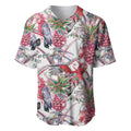 Australia Pink Galah Baseball Jersey Rose-breasted Cockatoo Pineapple Seamless Vibes - Aussie Hoodie