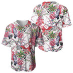 Australia Pink Galah Baseball Jersey Rose-breasted Cockatoo Pineapple Seamless Vibes - Aussie Hoodie