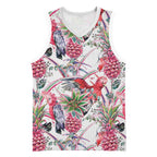 Australia Pink Galah Basketball Jersey Rose-breasted Cockatoo Pineapple Seamless Vibes - Aussie Hoodie