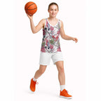 Australia Pink Galah Basketball Jersey Rose-breasted Cockatoo Pineapple Seamless Vibes - Aussie Hoodie