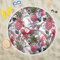 Australia Pink Galah Beach Blanket Rose-breasted Cockatoo Pineapple Seamless Vibes - Aussie Hoodie