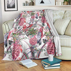Australia Pink Galah Blanket Rose-breasted Cockatoo Pineapple Seamless Vibes - Aussie Hoodie