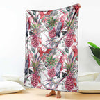 Australia Pink Galah Blanket Rose-breasted Cockatoo Pineapple Seamless Vibes - Aussie Hoodie