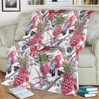 Australia Pink Galah Blanket Rose-breasted Cockatoo Pineapple Seamless Vibes - Aussie Hoodie