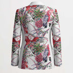 Australia Pink Galah Blazer Rose-breasted Cockatoo Pineapple Seamless Vibes - Aussie Hoodie