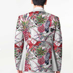 Australia Pink Galah Blazer Rose-breasted Cockatoo Pineapple Seamless Vibes - Aussie Hoodie