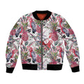Australia Pink Galah Bomber Jacket Rose-breasted Cockatoo Pineapple Seamless Vibes - Aussie Hoodie