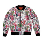 Australia Pink Galah Bomber Jacket Rose-breasted Cockatoo Pineapple Seamless Vibes - Aussie Hoodie