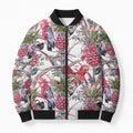Australia Pink Galah Bomber Puffer Jacket Rose-breasted Cockatoo Pineapple Seamless Vibes - Aussie Hoodie