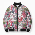Australia Pink Galah Bomber Puffer Jacket Rose-breasted Cockatoo Pineapple Seamless Vibes - Aussie Hoodie