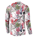 Australia Pink Galah Button Sweatshirt Rose-breasted Cockatoo Pineapple Seamless Vibes - Aussie Hoodie