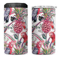 Australia Pink Galah 4 in 1 Can Cooler Tumbler Rose-breasted Cockatoo Pineapple Seamless Vibes - Aussie Hoodie
